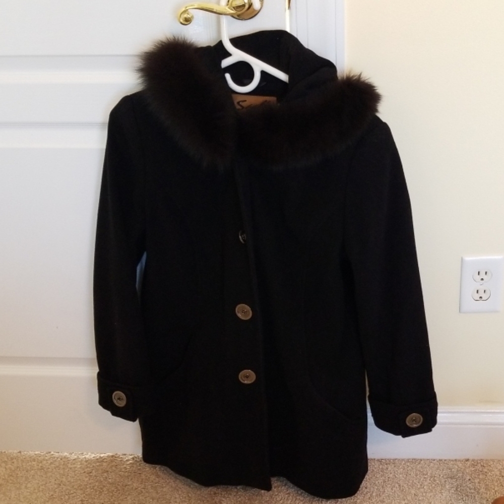 Sachi Collection wool pea coat - Petite-Small